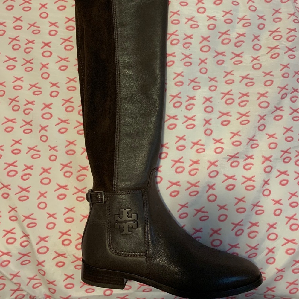 Brown Tory Burch boots
